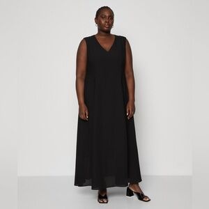 Persona Black Sleeveless A-Line Maxi Dress